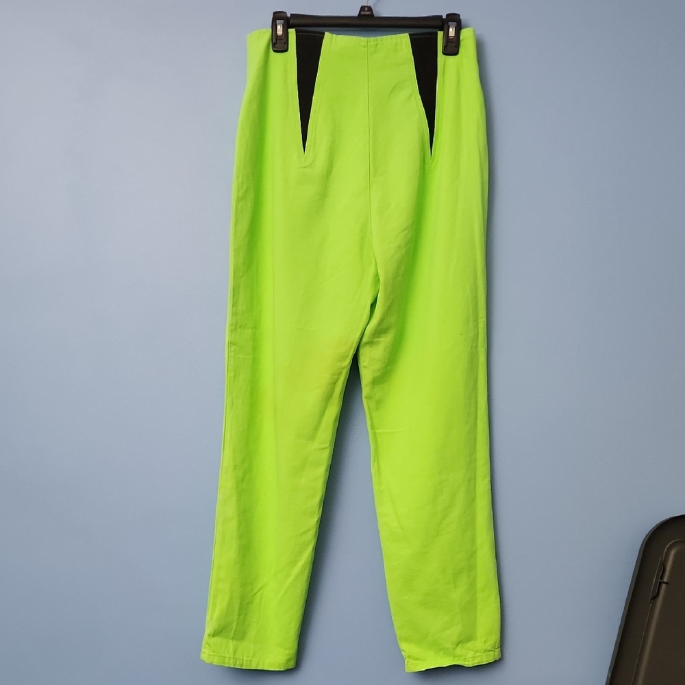 Deadstock Vibrant Green Organically Grown Pants